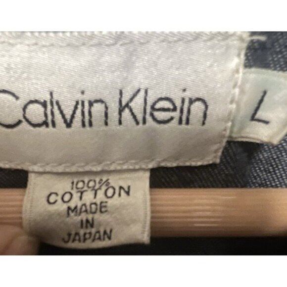 Vtg Calvin Klein Denim Duster Jacket Southwest Custom Tribal Native Am Women's L - Picture 16 of 16